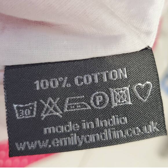 Emily and Fin Women's Pink Polka Dot Alice Dress Size XS NWT Retro Rockabilly - Picture 8 of 9